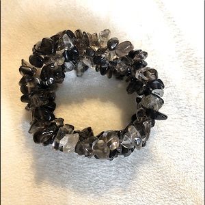 Gemstone Bracelet - multi strand brazilian quartz